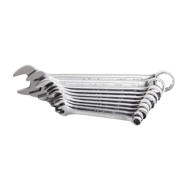Unior - Set chiavi combinate tipo corto 125/1CB in scatola di cartone - 8-22 mm
