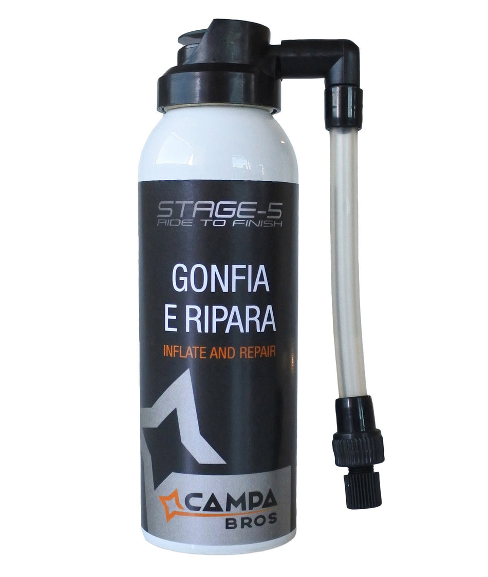 Gonfler et réparer Campa Bros Stage-5 125ml avec canule