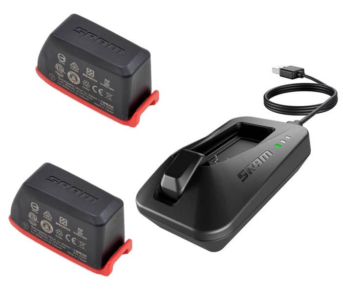 Chargeur SRAM Etap AXS plus deux batteries