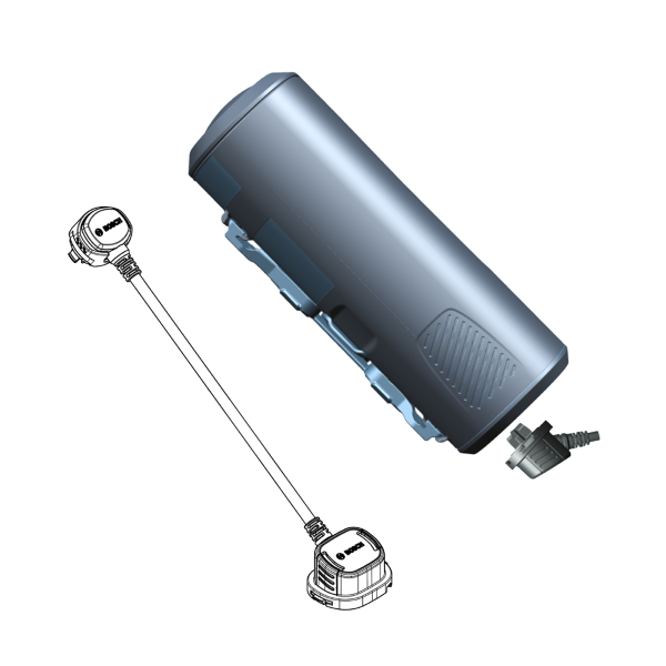 Câble Bosch PowerMore, acheminement du câble éloigné du support de batterie