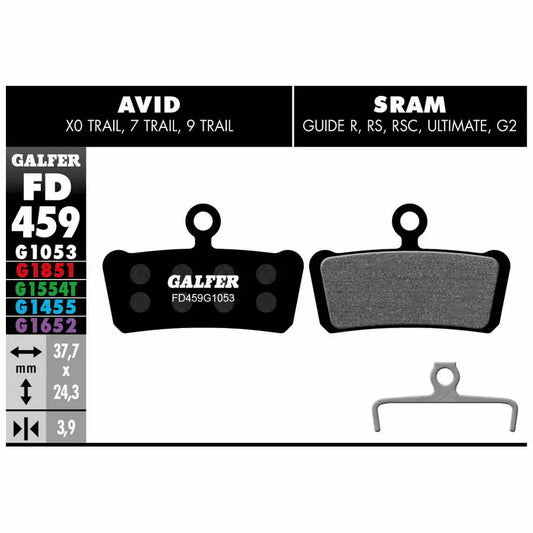 Galfer FD459G1053 Guia SRAM, G2 e AVID X0 Trail Pachots de freio