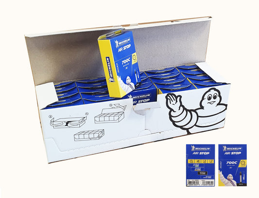 Box 20 Michelin Air Stop A1 700 × 18/25 Presta -venttiili 40mm