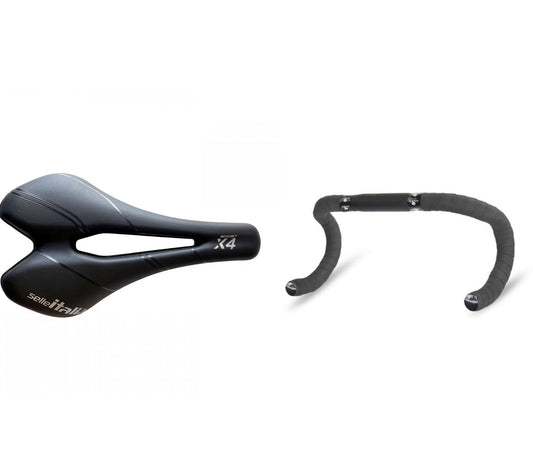 Selle Italia X4 Boost Superflow Titanium + Ruka rukoväte Gist Ribbon