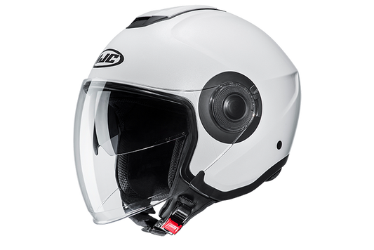 HJC i40 semi flat white helmet