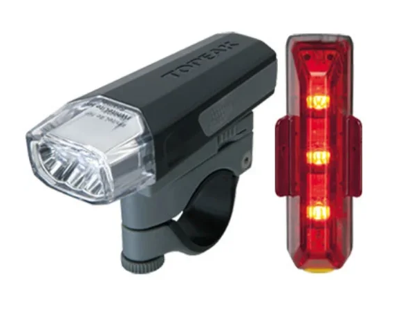 Front and rear light set Topaak highlite combo aero