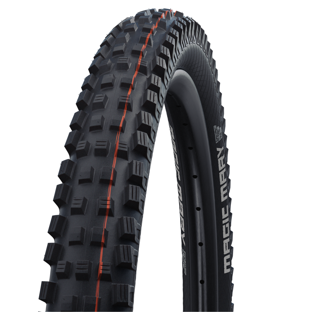 Schwalbe Magic Mary Tire 29x2.60 Evo Snakeskin Super Gravity Addix Soft Tubeless bereit