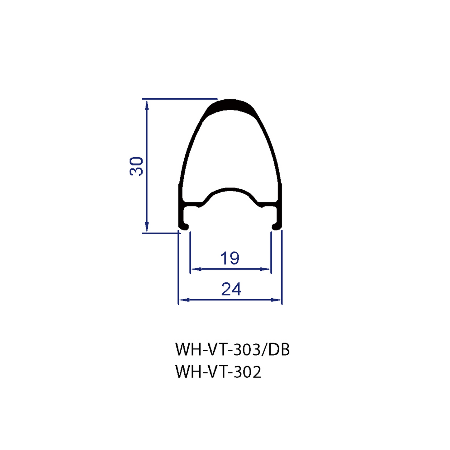 WIZJI DEAM 30 RIM Brake Wheels