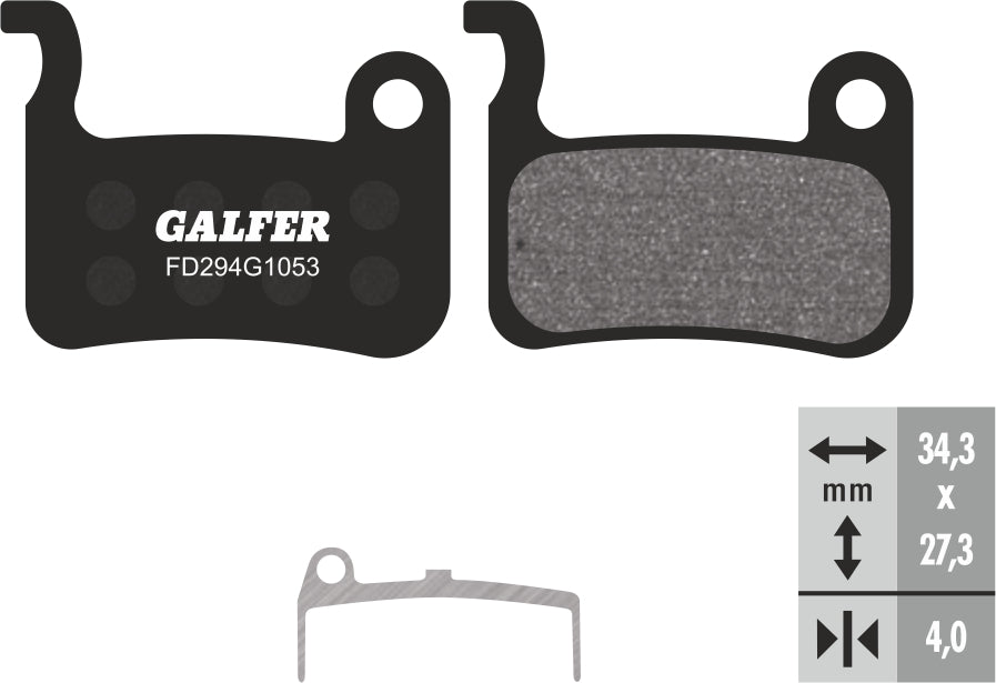 Galfer FD294G1053 Brake Pads for Shimano Deore XT/LX/SAINT 04-07/XTR 03