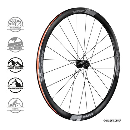 Ruote Vision Team 35 Disc Center Lock XDR